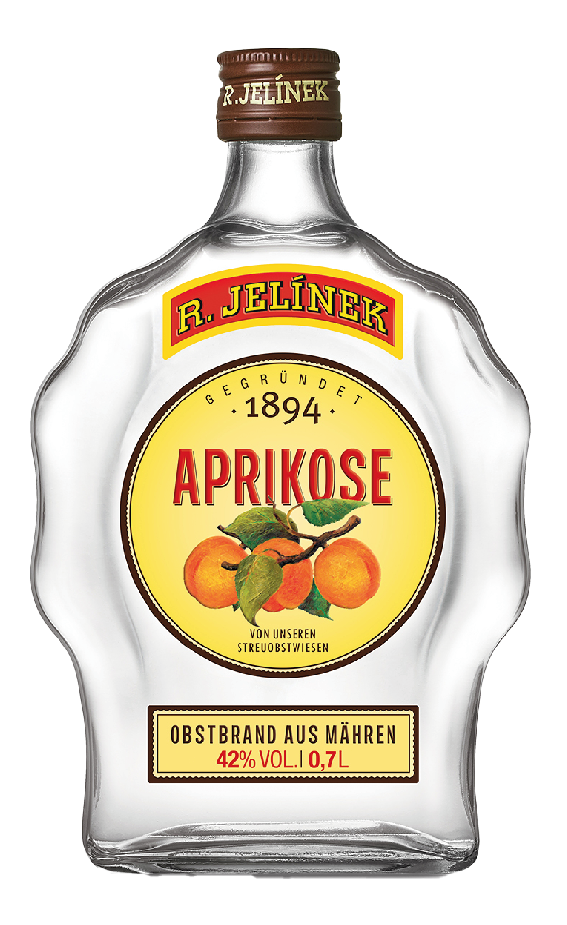R.JELINEK Aprikose Obstbrand (Apricot Brandy) 42% Vol. 0,7l