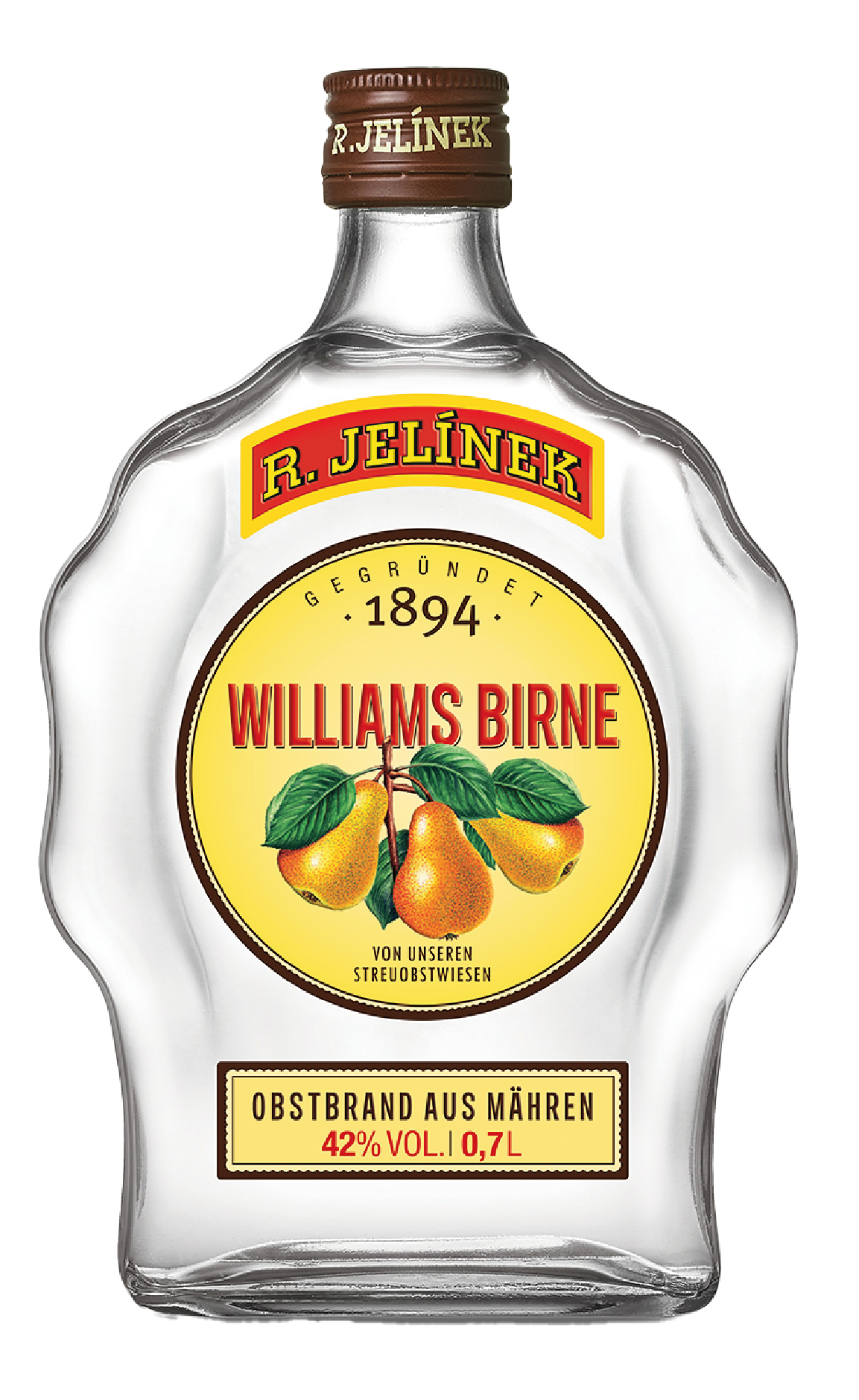 R.JELINEK Williams Birne Obstbrand (Pear Brandy) 42% Vol. 0,7l