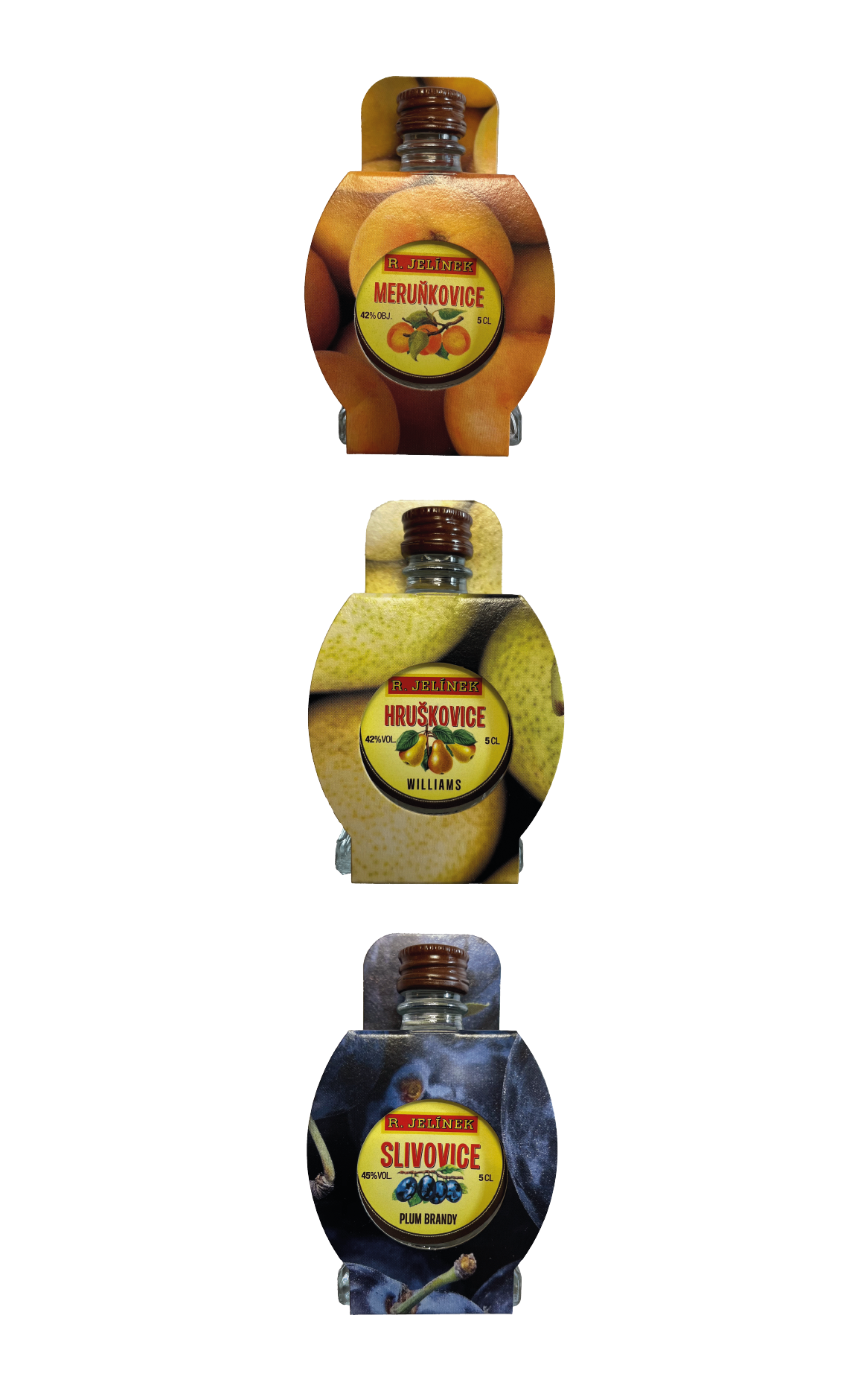R.JELINEK Probier-Set – Drei feinste Obstbrände im Mini-Format