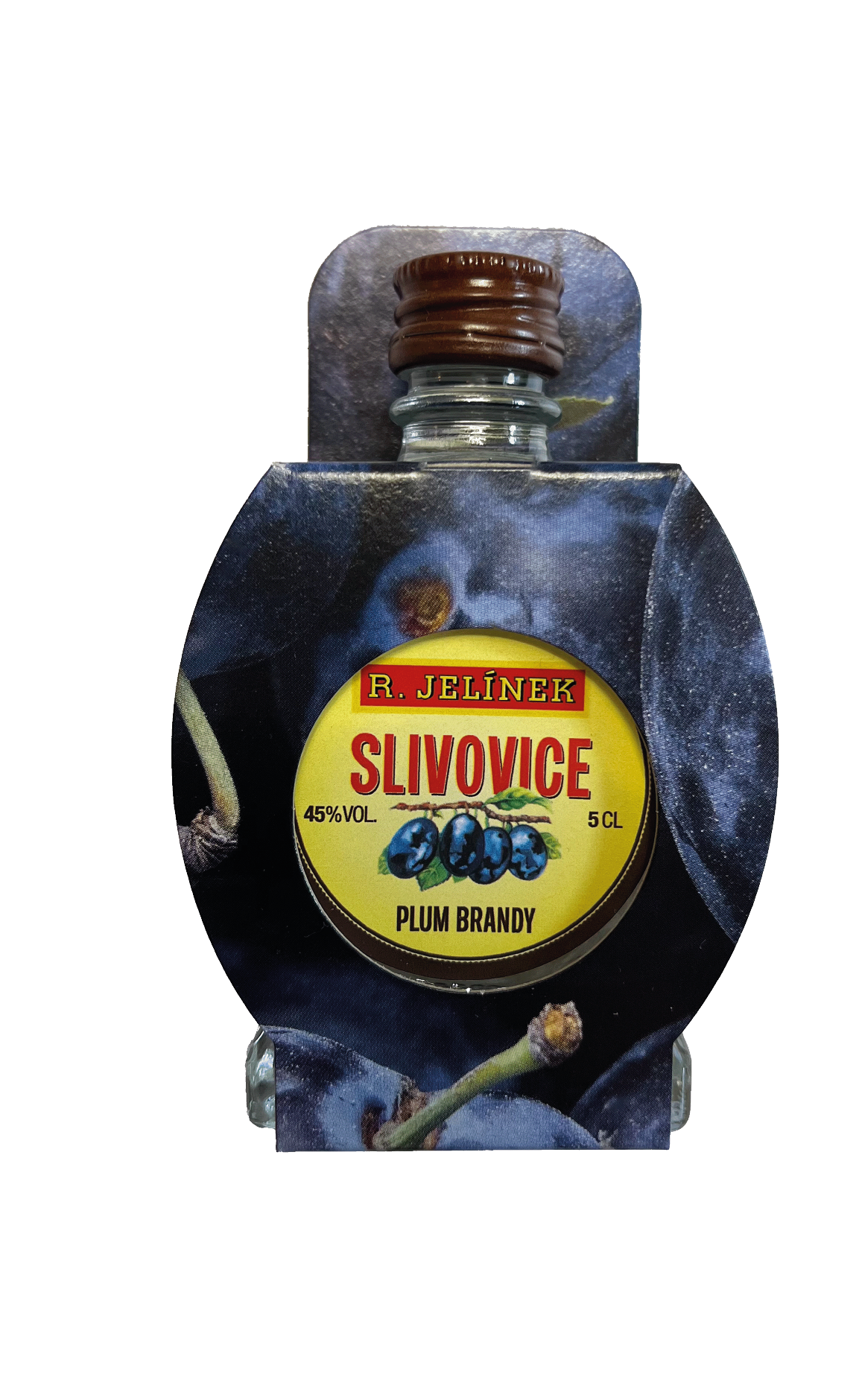 R.JELINEK Slivovitz Obstbrand Mini 0,05L, 45% – Tschechische Edition, direkt aus der Brennerei