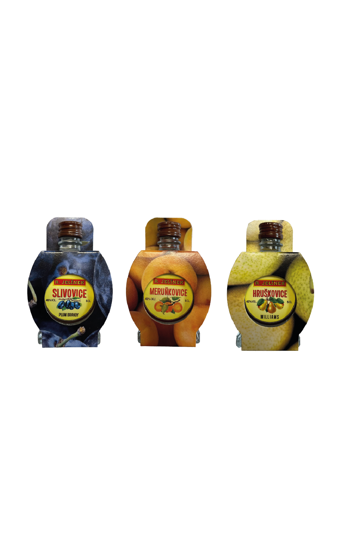 R.JELINEK Probier-Set – Drei feinste Obstbrände im Mini-Format